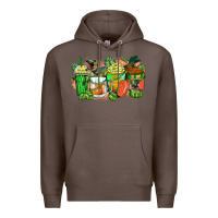 Coffee t rex coffee cups Premium Hoodie - Zillion Design Studio