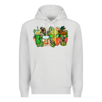 Dove Grey t rex coffee cups Premium Hoodie - Zillion Design Studio