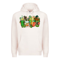 Pale Pink t rex coffee cups Premium Hoodie - Zillion Design Studio