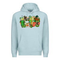 Blue Mist t rex coffee cups Premium Hoodie - Zillion Design Studio