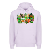 Lilac t rex coffee cups Premium Hoodie - Zillion Design Studio