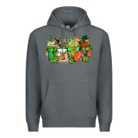 Rock t rex coffee cups Premium Hoodie - Zillion Design Studio
