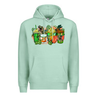 Seafoam t rex coffee cups Premium Hoodie - Zillion Design Studio