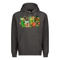 Smoke t rex coffee cups Premium Hoodie - Zillion Design Studio