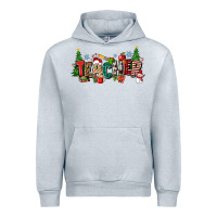 Heather Grey Christmas teacher Urban Hoodie - Zillion Design Studio