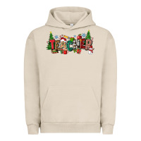 Pigment French Oak Christmas teacher Urban Hoodie - Zillion Design Studio