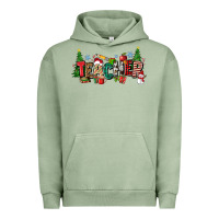 Pigment Oil Green Christmas teacher Urban Hoodie - Zillion Design Studio