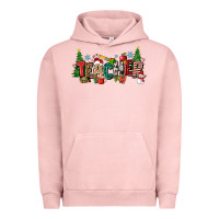 Pigment Salmon Christmas teacher Urban Hoodie - Zillion Design Studio