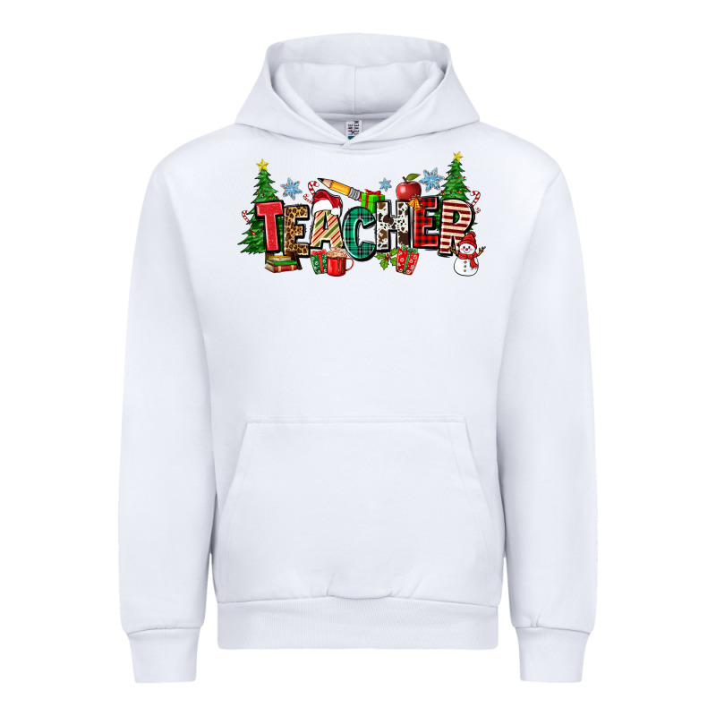 Christmas Teacher Urban Hoodie by Zillion Design Studio | Teevron