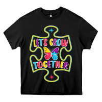 Black Let s Grow Together Heavy Core Tee - CowhideDigitalArt