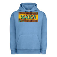 Pigment Pebble Blue Mama with gemstone Urban Hoodie - RanaPortraitStore