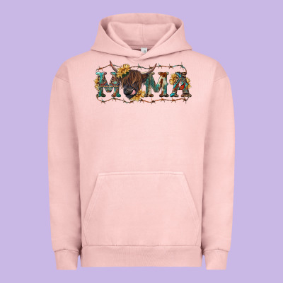 Urban Hoodie Mama with highland cow
