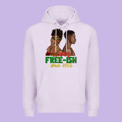Living Free Ish Since 1865 With Afro Black Woman A Premium Hoodie Designed By Texasbilliewilder