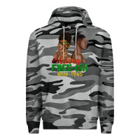 Slate Camo living free ish since 1865 with afro black woman a Premium Hoodie - texasbilliewilder