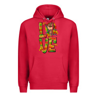 Cardinal love juneteenth with fist Premium Hoodie - texasbilliewilder