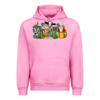 Fuchsia Pink western cow coffee cup Urban Hoodie - texasbilliewilder