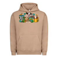 Pigment Burro western cow coffee cup Urban Hoodie - texasbilliewilder