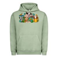 Pigment Oil Green western cow coffee cup Urban Hoodie - texasbilliewilder
