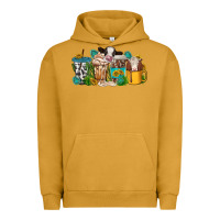 Pigment Peanut Butter western cow coffee cup Urban Hoodie - texasbilliewilder