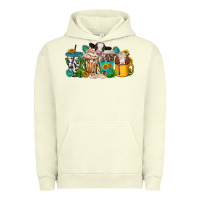 Pigment Pistachio western cow coffee cup Urban Hoodie - texasbilliewilder