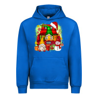Cobalt christmas gnome truck Urban Hoodie - Zillion Design Studio