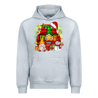 Heather Grey christmas gnome truck Urban Hoodie - Zillion Design Studio