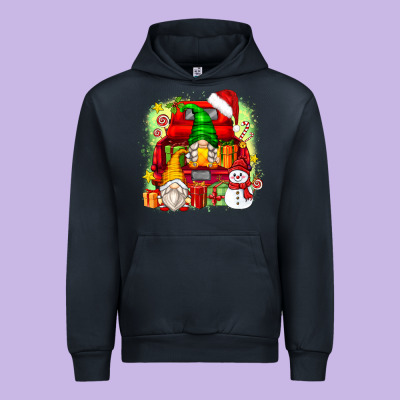 Christmas Gnome Truck Urban Hoodie Designed By Zillion Design Studio