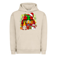 Pigment French Oak christmas gnome truck Urban Hoodie - Zillion Design Studio