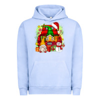 Pigment Grape Ice christmas gnome truck Urban Hoodie - Zillion Design Studio