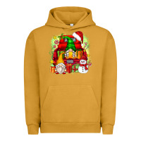Pigment Peanut Butter christmas gnome truck Urban Hoodie - Zillion Design Studio