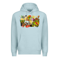 Blue Mist lunch lady coffee cups Premium Hoodie - Zillion Design Studio