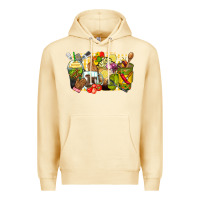 Pina Colada lunch lady coffee cups Premium Hoodie - Zillion Design Studio