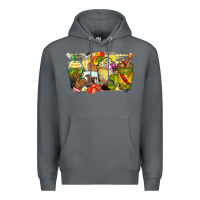Rock lunch lady coffee cups Premium Hoodie - Zillion Design Studio