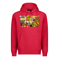 Cardinal lunch lady coffee cups Premium Hoodie - Zillion Design Studio