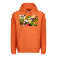 Carrot lunch lady coffee cups Premium Hoodie - Zillion Design Studio