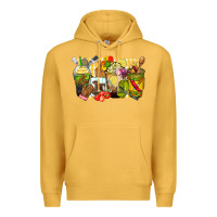Mustard lunch lady coffee cups Premium Hoodie - Zillion Design Studio