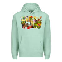 Seafoam lunch lady coffee cups Premium Hoodie - Zillion Design Studio