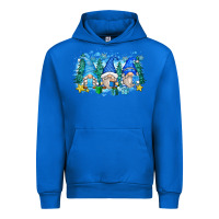 Cobalt snowman gnome Urban Hoodie - Zillion Design Studio