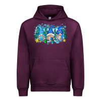 Mauve Wine snowman gnome Urban Hoodie - Zillion Design Studio