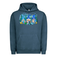 Pigment Midnight Navy snowman gnome Urban Hoodie - Zillion Design Studio