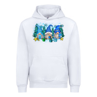 White snowman gnome Urban Hoodie - Zillion Design Studio