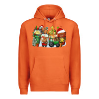 Carrot Christmas tractor coffee cups Premium Hoodie - Zillion Design Studio