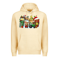 Pina Colada Christmas tractor coffee cups Premium Hoodie - Zillion Design Studio