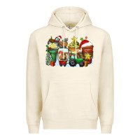 Tofu Christmas tractor coffee cups Premium Hoodie - Zillion Design Studio