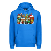 True Royal Christmas tractor coffee cups Premium Hoodie - Zillion Design Studio