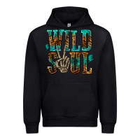 Black wild soul with skeleton hand Urban Hoodie - texasbilliewilder