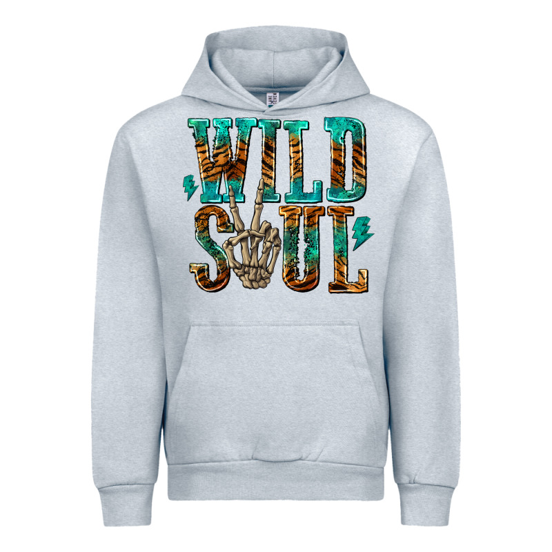 Wild Soul With Skeleton Hand Urban Hoodie by texasbilliewilder | Teevron