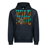 Navy wild soul with skeleton hand Urban Hoodie - texasbilliewilder
