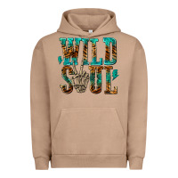 Pigment Burro wild soul with skeleton hand Urban Hoodie - texasbilliewilder
