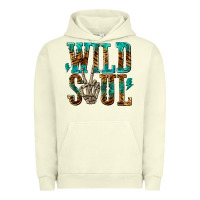 Pigment Pistachio wild soul with skeleton hand Urban Hoodie - texasbilliewilder